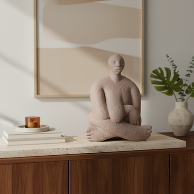 Escultura A Negra em Poliresina Areia Mart 17x13x9cm