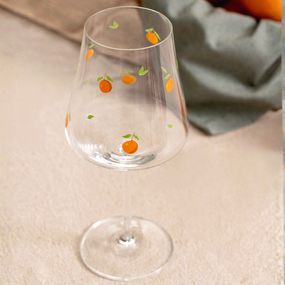 Jogo 6 Taças Bordeaux em Cristal Ecológico Allure 620ml Laranja