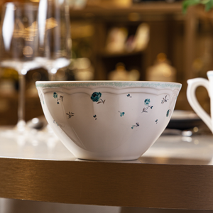 Conjunto 4 Bowls Cerâmica Florescer Azul 12,5cm