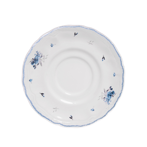 Conjunto 4 Xícaras de Café com Pires Cerâmica Florescer Azul 90ml