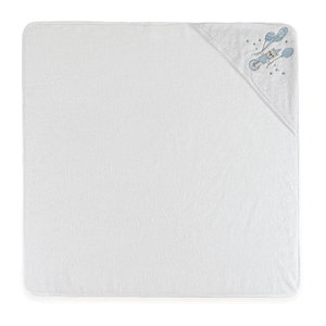 Toalha Banho com Capuz Baby Incanto Branco Trussardi