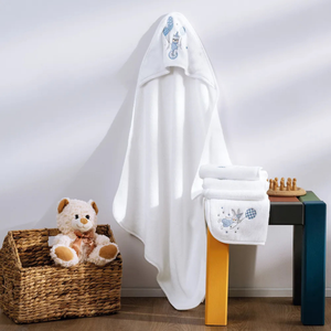 Jogo 3 Peças Fralda de Boca Baby Incanto Branco Trussardi