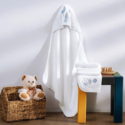 Jogo 3 Peças Fralda de Boca Baby Incanto Branco Trussardi