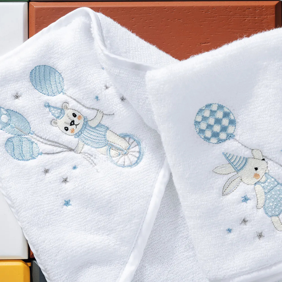 Jogo 3 Peças Fralda de Boca Baby Incanto Branco Trussardi