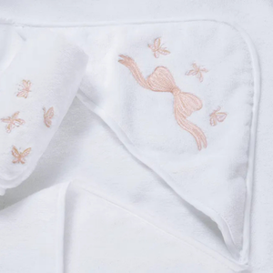 Toalha Banho com Capuz Baby Felice Branco Trussardi