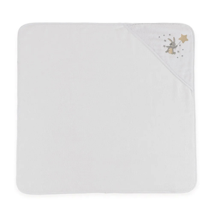Toalha Banho com Capuz Baby Luna Branco Trussardi
