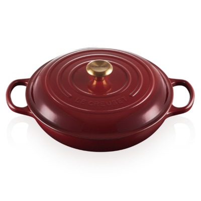Caçarola Buffet Signature Rhone com Pegador Dourado 3,5L 30cm Le Creuset