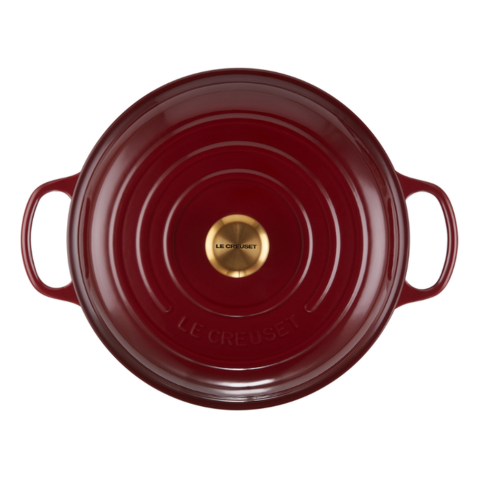 Caçarola Buffet Signature Rhone com Pegador Dourado 3,5L 30cm Le Creuset