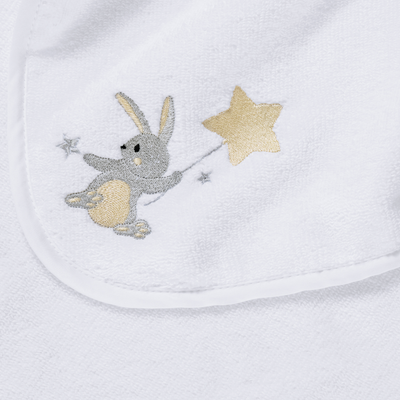 Jogo 3 Peças Fralda de Boca Baby Luna Branco Trussardi