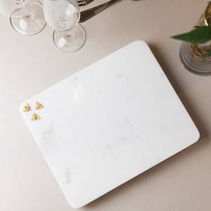 Tábua Para Servir Retangular Mármore New Bee 28x22,5cm Wolff