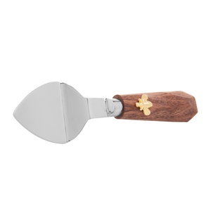 Conjunto 4 Facas para Queijo New Bee Aço Inox Com Cabo Madeira Wolff 17,5cm