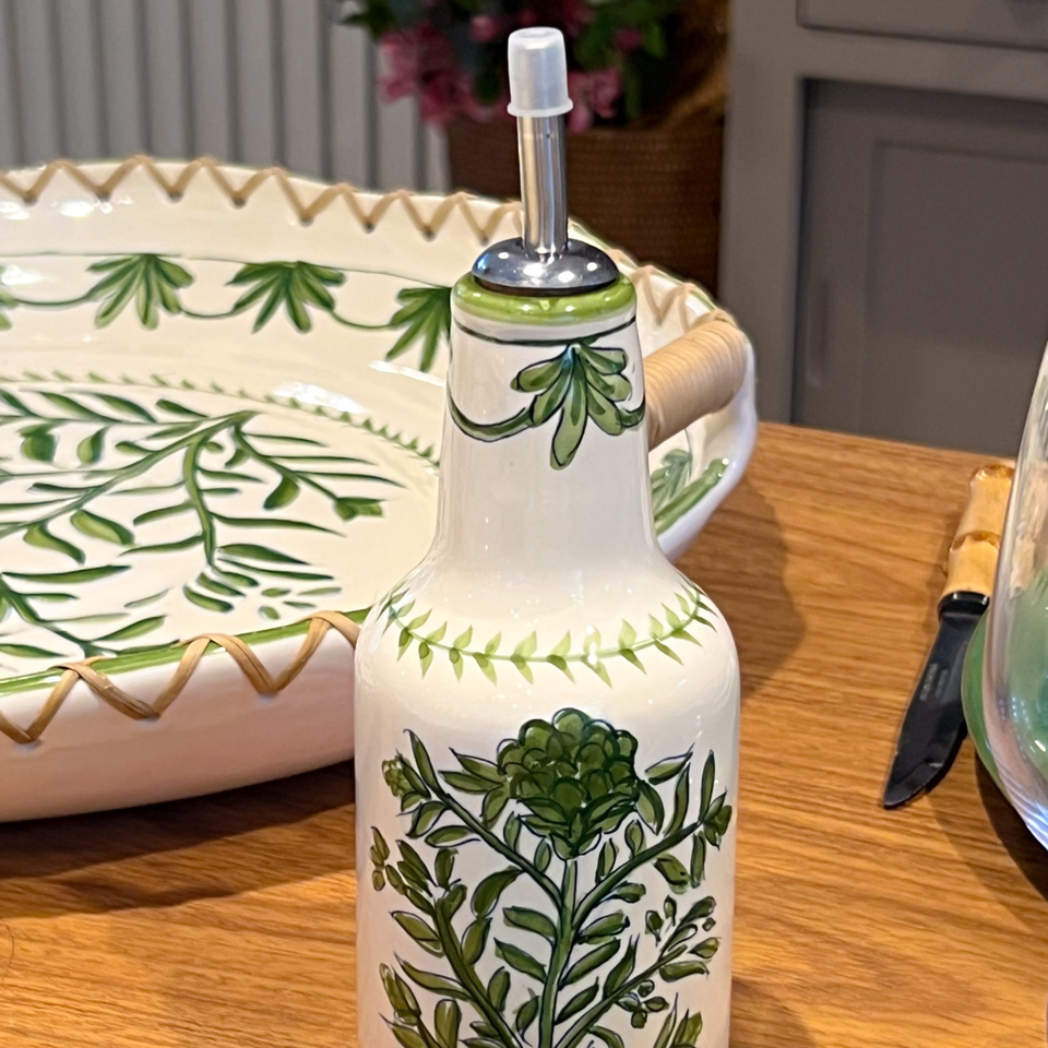 Garrafa para Azeite Relevo Alcachofra Provençal