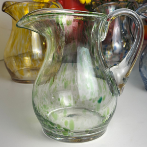 Jarra Mozart em Puro Cristal Murano Colors Torcido Verde Clara 1,7L