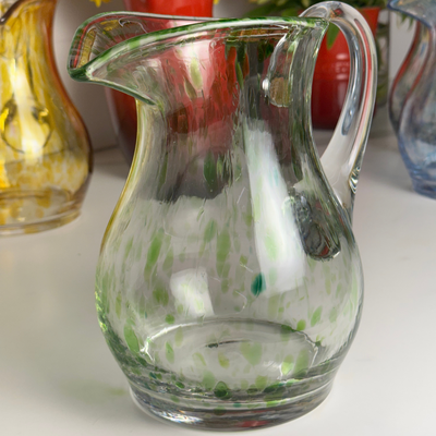 Jarra Mozart em Puro Cristal Murano Colors Torcido Verde Clara 1,7L