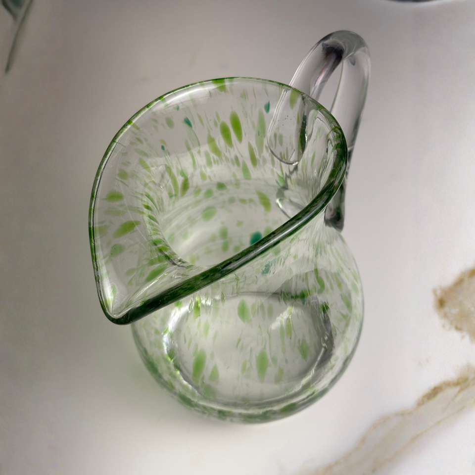 Jarra Mozart em Puro Cristal Murano Colors Torcido Verde Clara 1,7L