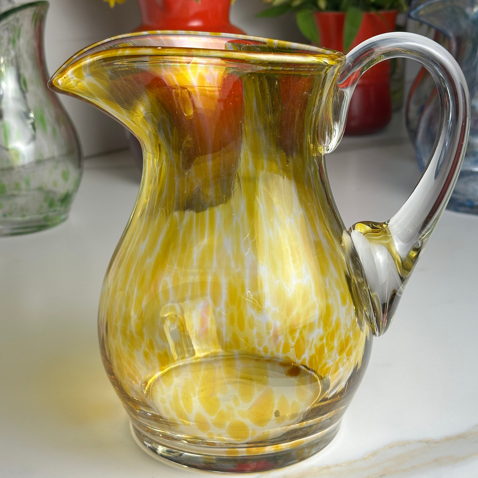 Jarra Mozart em Puro Cristal Murano Colors Torcido Âmbar 1,7L
