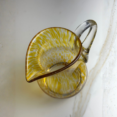 Jarra Mozart em Puro Cristal Murano Colors Torcido Âmbar 1,7L