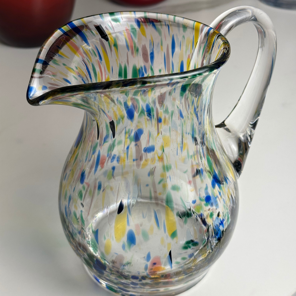 Jarra Mozart em Puro Cristal Murano Colors Torcido Colorida 1,7L