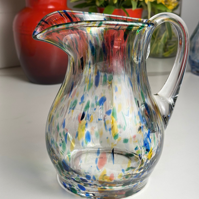 Jarra Mozart em Puro Cristal Murano Colors Torcido Colorida 1,7L