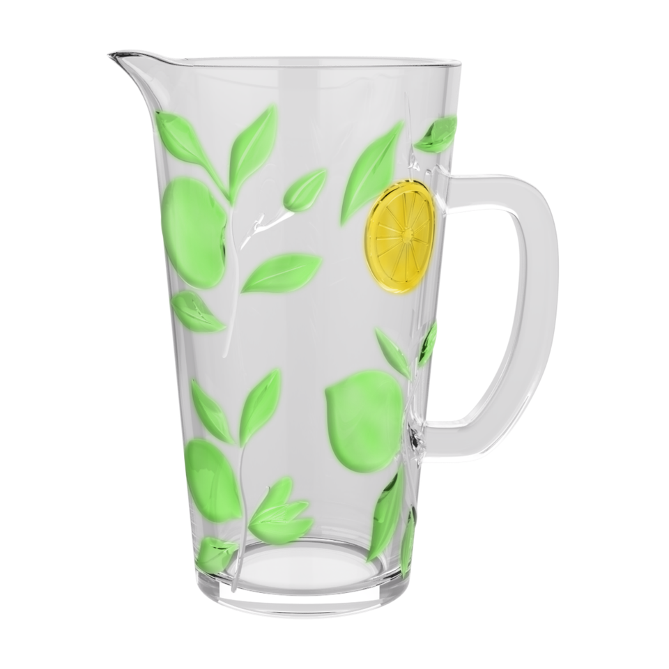 Jogo 6 Taças Água e Jarra de Vidro Limone Tuut