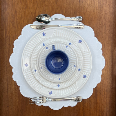 Jogo Americano Cetim Sol Off White 38,5cm