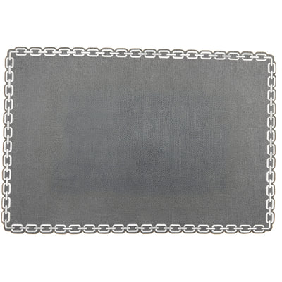 Jogo Americano Retangular Corrente Cinza 35x50cm
