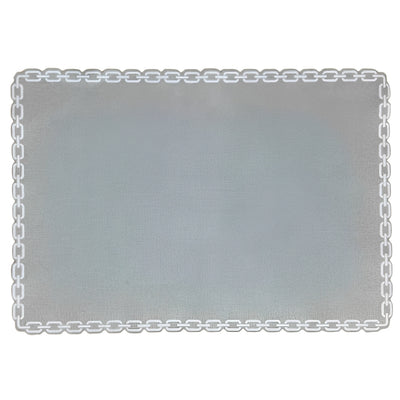 Jogo Americano Retangular Corrente Bege 35x50cm