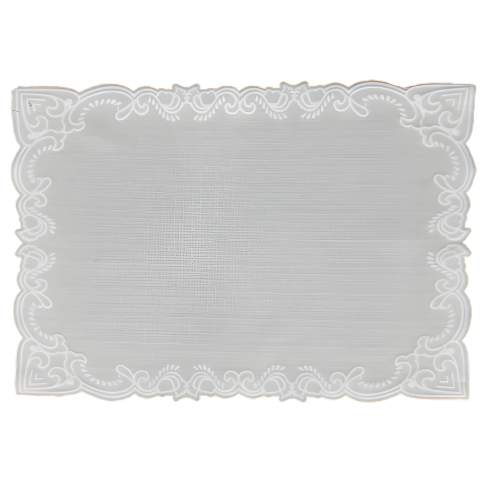 Jogo Americano Retangular Gregas Off White 35x50cm