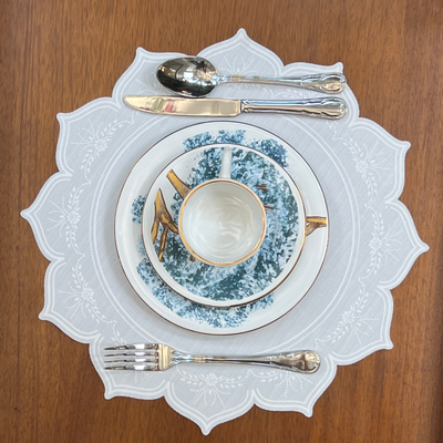 Jogo Americano Ramos Off White 38,5cm