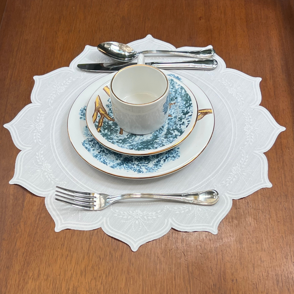 Jogo Americano Ramos Off White 38,5cm