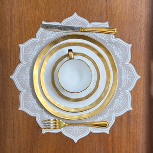 Jogo Americano Ramos Bege 38,5cm