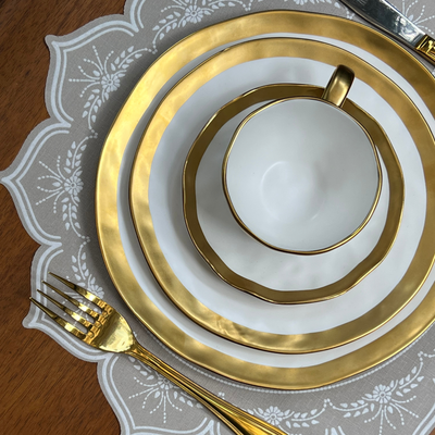 Jogo Americano Ramos Bege 38,5cm