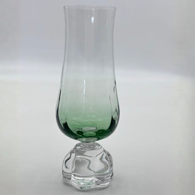 Taça para Champanhe Vidro Transparente e Verde 200ml