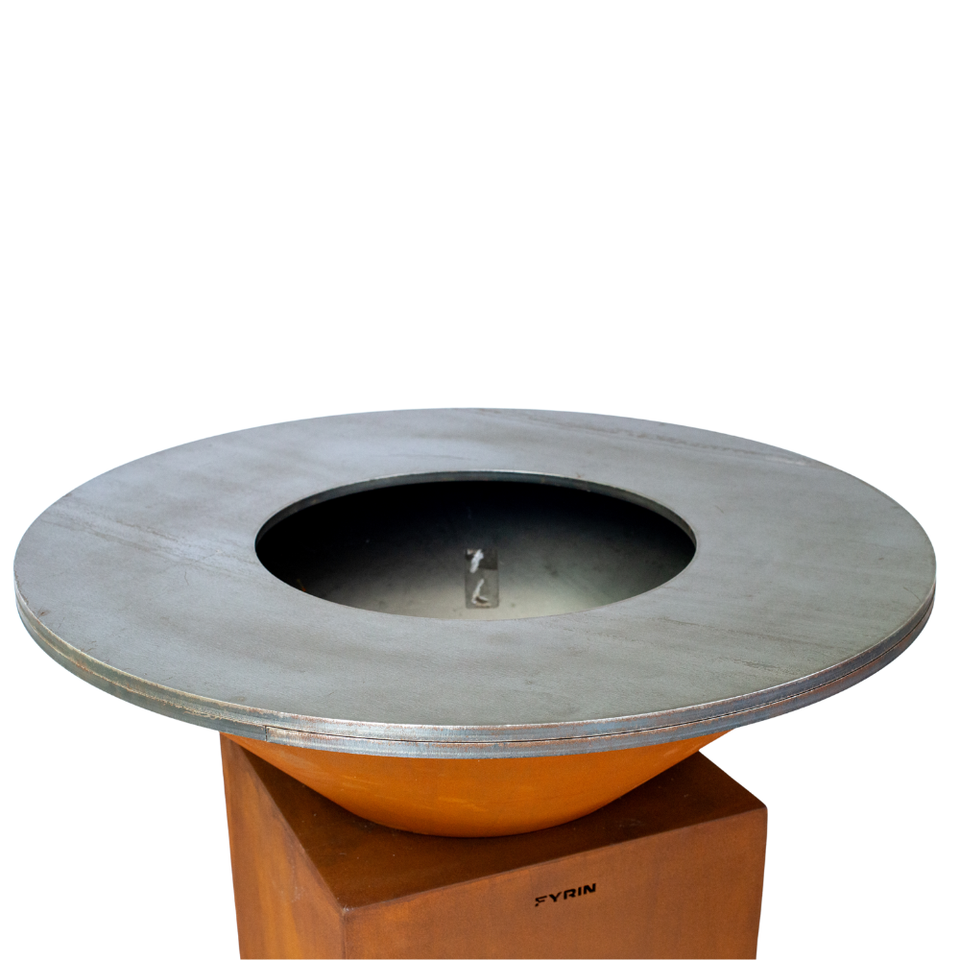 PRÉ-VENDA: Churrasqueira Escultural Fyrin Aço Corten 97,5cm