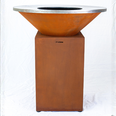 PRÉ-VENDA: Churrasqueira Escultural Fyrin Aço Corten 97,5cm