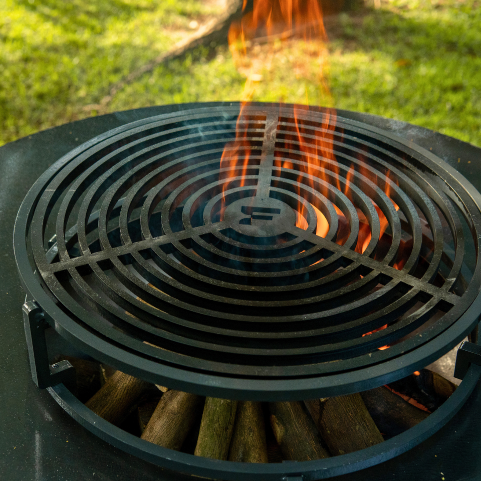 PRÉ-VENDA: Grelha F e Suporte Elevado Aço Carbono Fyrin