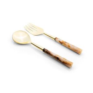 Conjunto 2 Talheres Salada Garbo Calacatta Gold