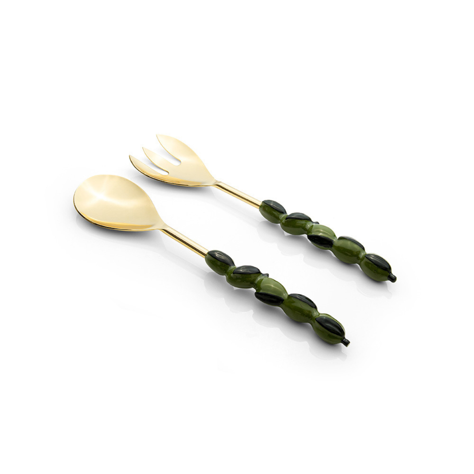 Conjunto 2 Talheres Salada Garbo Oliva