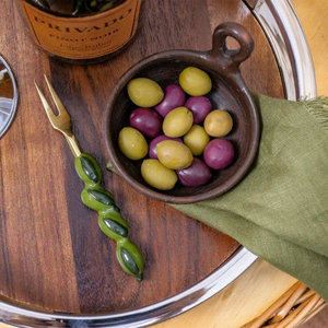 Conjunto 4 Garfos para Aperitivo Garbo Oliva