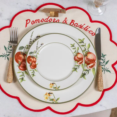 Jogo Americano Bossa Brazil Pomodoro e Basilico 40x45cm