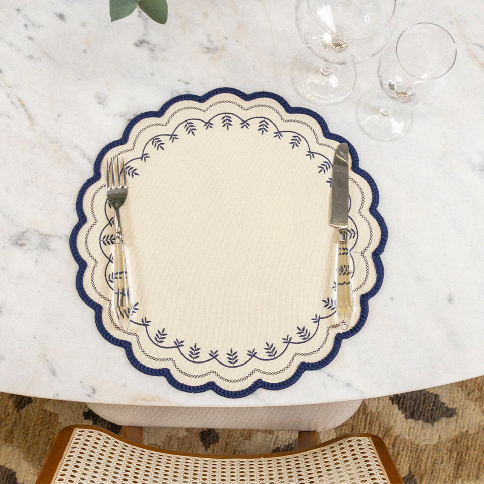 Jogo Americano Bossa Brazil Amélia Azul 40cm