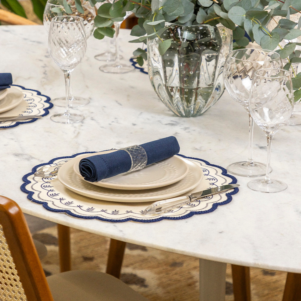 Jogo Americano Bossa Brazil Amélia Azul 40cm