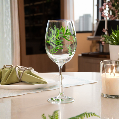 Jogo 2 Taças Vinho Vidro Olive Garden 430ml Wolff