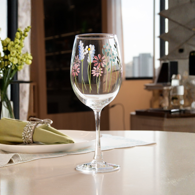 Jogo 2 Taças Vinho Vidro Floralia 430ml Wolff