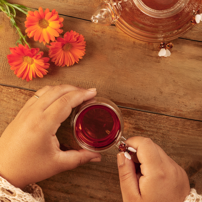 Conjunto 2 Xícaras de Café Vidro Parede Dupla 80ml Lovely Bee