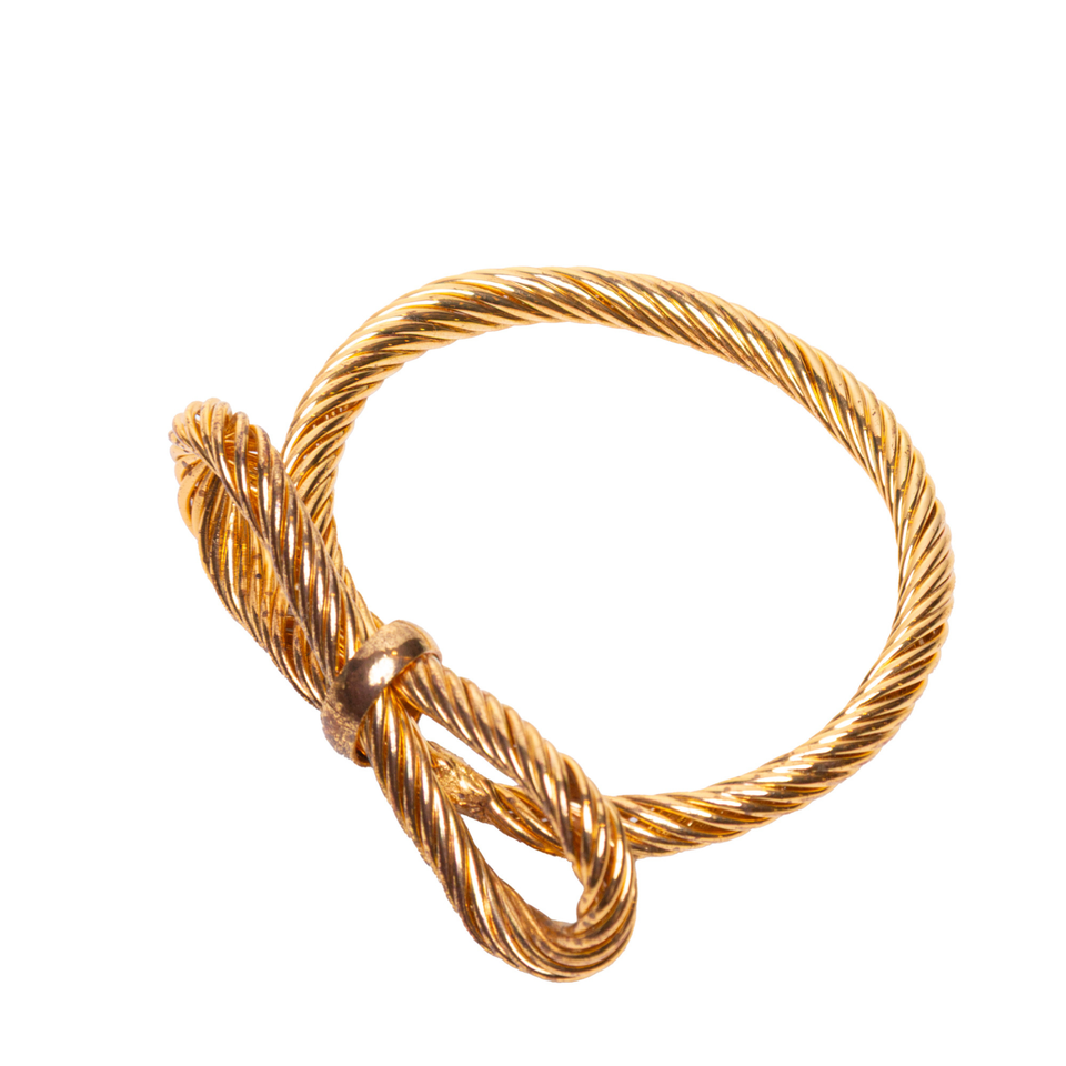 Jogo 4 Anéis para Guardanapos Laço Dourado Wolff