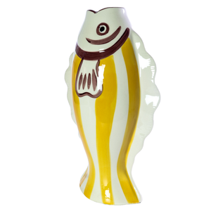 Vaso Cerâmica Peixe Amarelo Grande Tuut