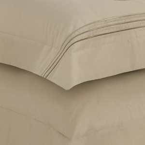 Jogo de Cama Queen Menfi 4 Pçs 200 Fios 100% Algodão Creme / Bege Trussardi