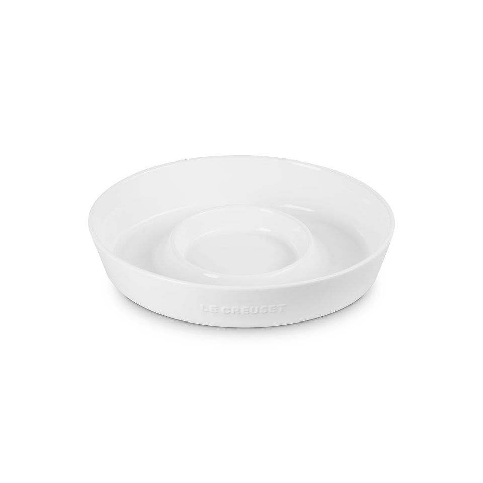 Prato para Aperitivo Cerâmica Signature 34cm Branco Le Creuset