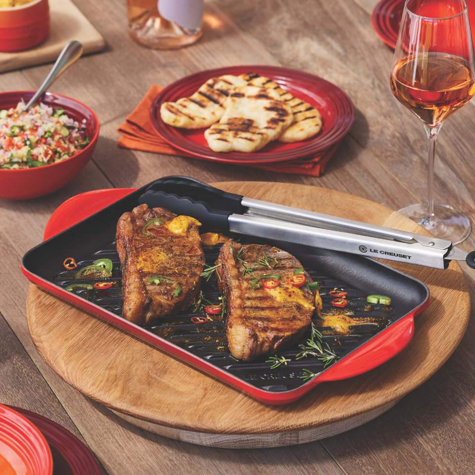 Pinça Aço com Silicone 30cm Matte Black Le Creuset